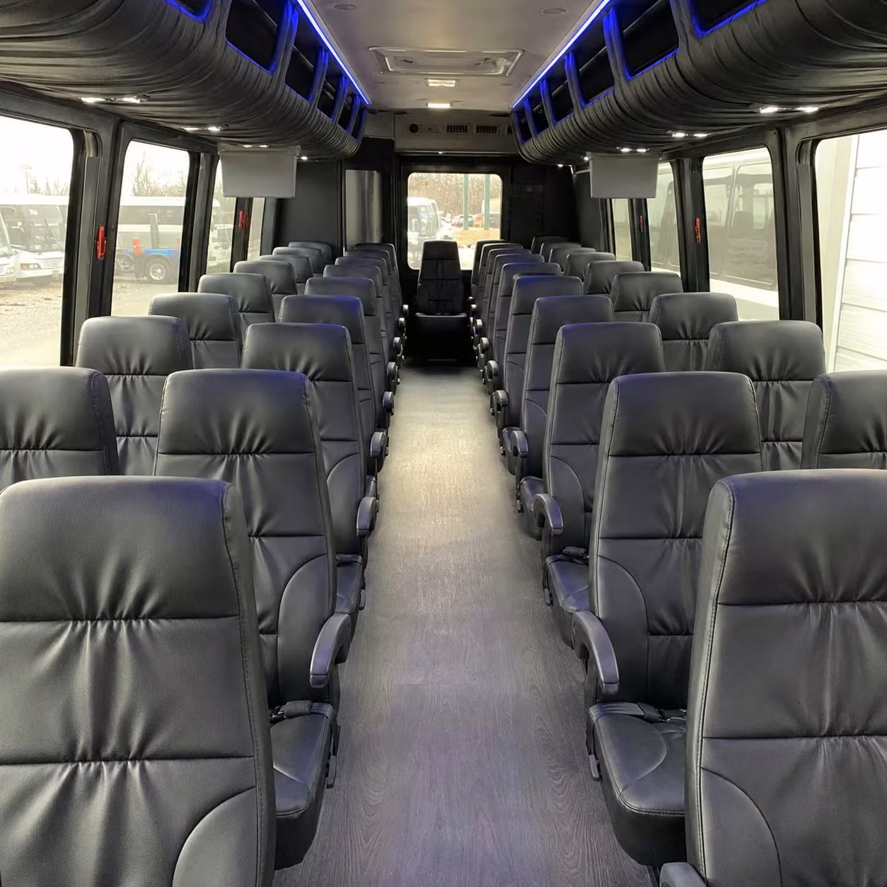 25 passenger minibus interior
