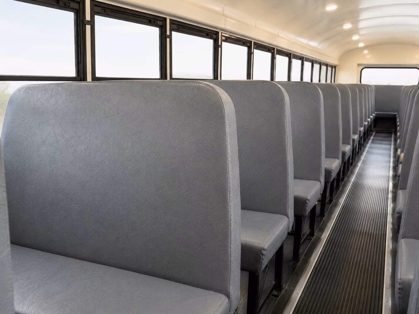 school bus inside