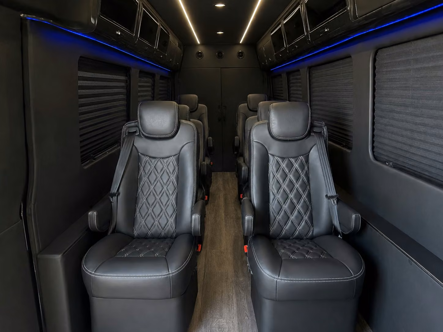 sprinter van with driver inside